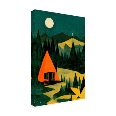 Sopris Cabin In The Forest sur toile par Treechild Print