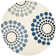 Rajpal Hand Tufted Wool And Viscose Polka Dots Rug
