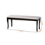 Banc de salle à manger rembourré en tissu Nebula
