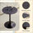 Round Dining Table, Circle Tulip Table With Thickened Tabletop & Metal Pedestal, Mid Century Modern Bistro Table For Kitchen, Small Places, Living Room, Cafe-1157653951-1157653938-1157653939