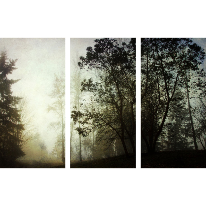 « brumey triptyque », reproduction d’art sur toile tendue, 24 po x 36 po