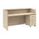 Arrive 72W x 30D Reception Desk with 3 Drawer Mobile Pedestal