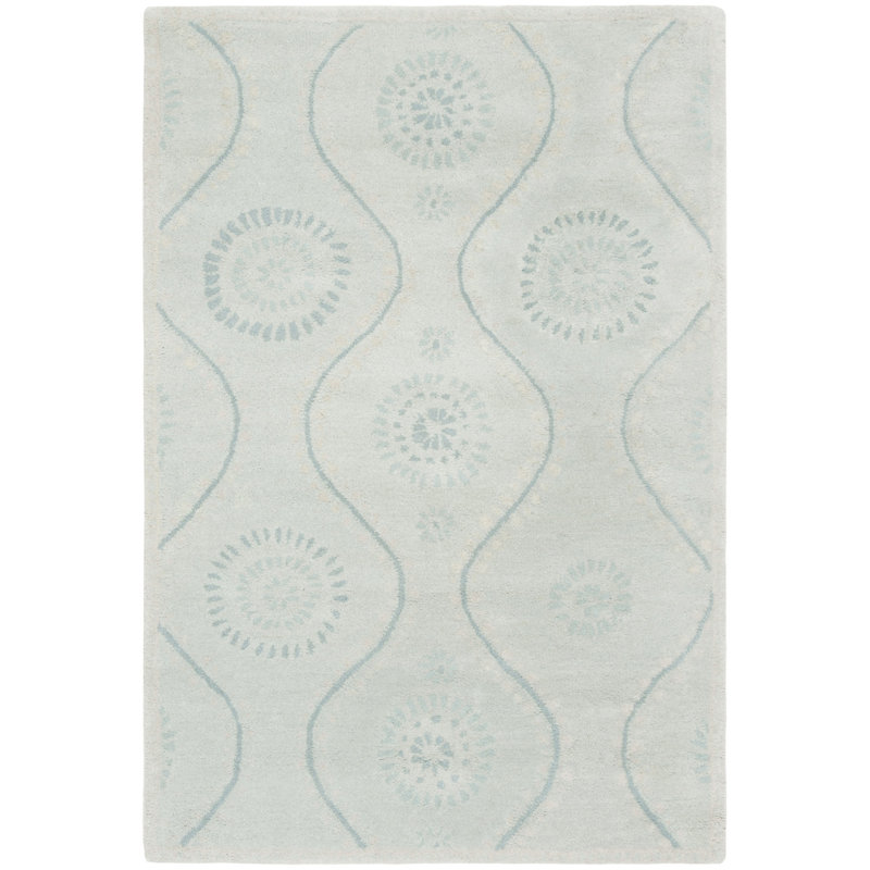 Martha Stewart Hand Tufted Wool Geometric Rug, Rectangle 4' x 6'