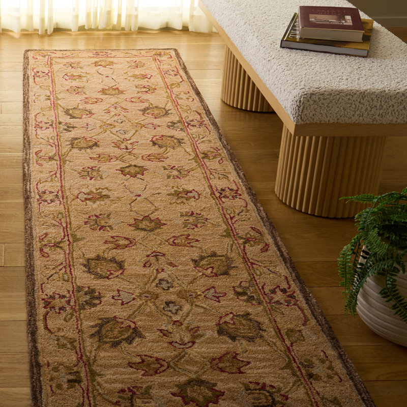 Tapis oriental en laine touffeté à la main Tingley, Rectangle 12 pi x 15 pi