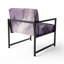 Chaise d'appoint rembourrée abstraite mauve-321329156