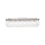 Plafonnier encastré 6 lumières avec verre d'eau martelé Hoisington-437702012