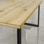 Herschel Oak Solid Wood Top Metal Base Dining Table-1437969922-1437970426