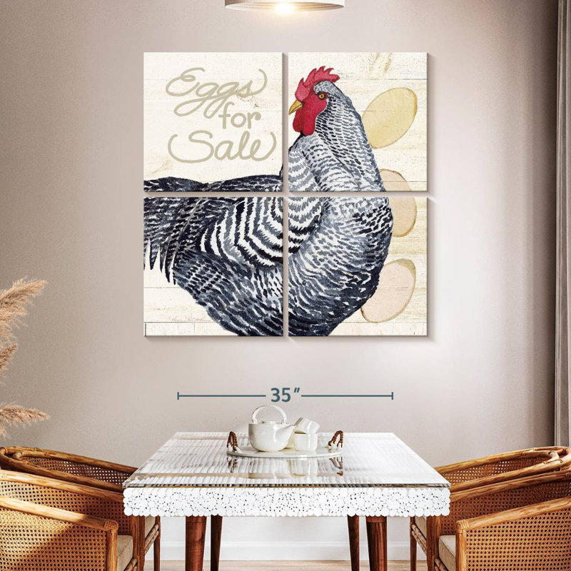 Brampt Life On The Farm Chicken, 45" H x 45" W