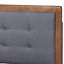 Cicenia Upholstered, Full Bed, Light Grey/Ash Walnut 57.10'' W X 78.30'' L X 58.30'' H-414398497-414239934