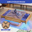 Table basse Modern Farmhouse Hasancan avec rangement et tiroirs-1853789307