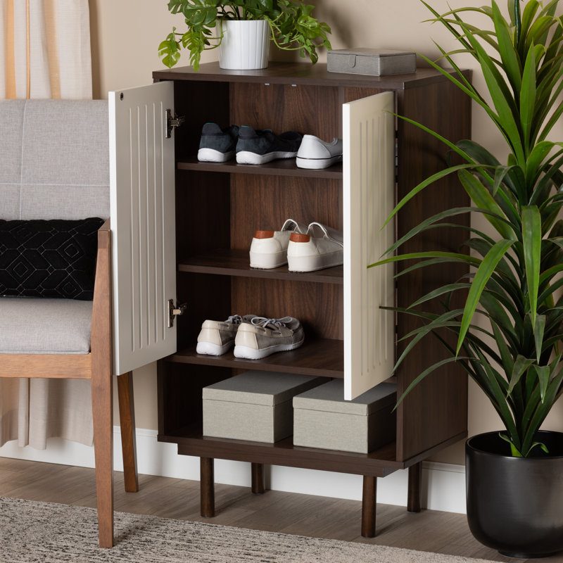 16 Pair Shoe Storage Cabinet