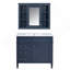 Meuble-lavabo 36 po avec armoire à pharmacie, armoire de rangement moderne avec 2 portes à fermeture douce et meuble-lavabo simple-2083584699-2083584698