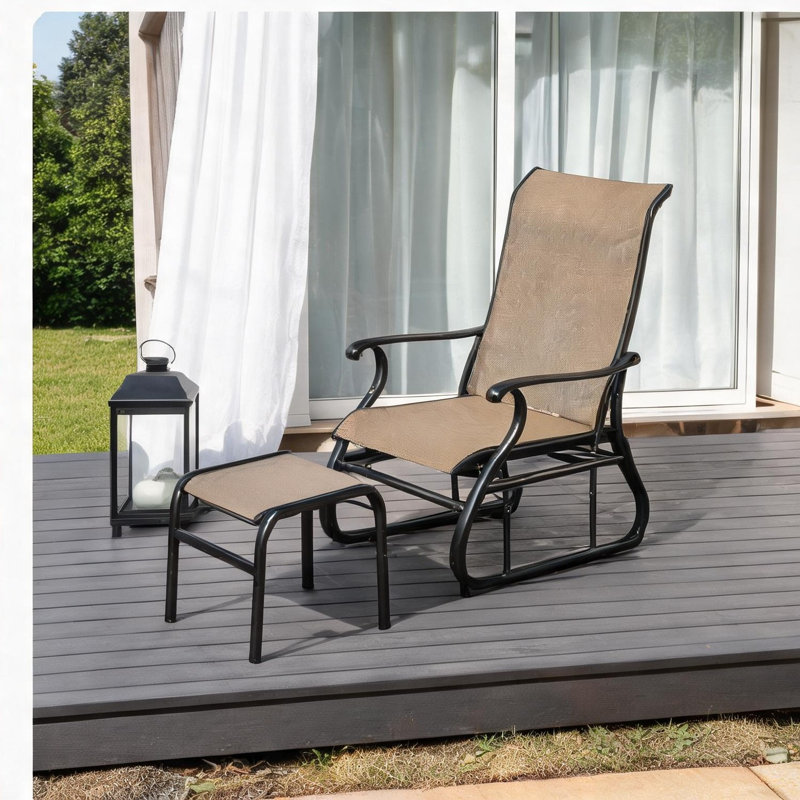 Chaises de patio 32,3 x 25,8 x 37,4 po avec structure métallique universelle, poids de 13,6 kg