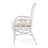 Delberta Dining Armchair Chair Natural Rattan Wicker Handmade Design With Cushion, White Color-1198705687-1204422572