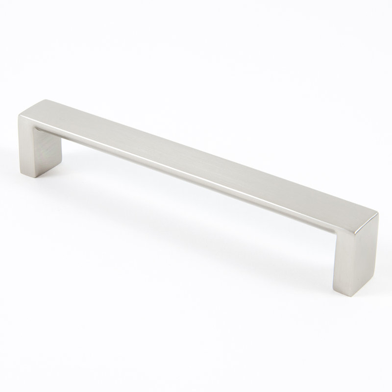 Poignée barre 6" au centre, Nickel satiné