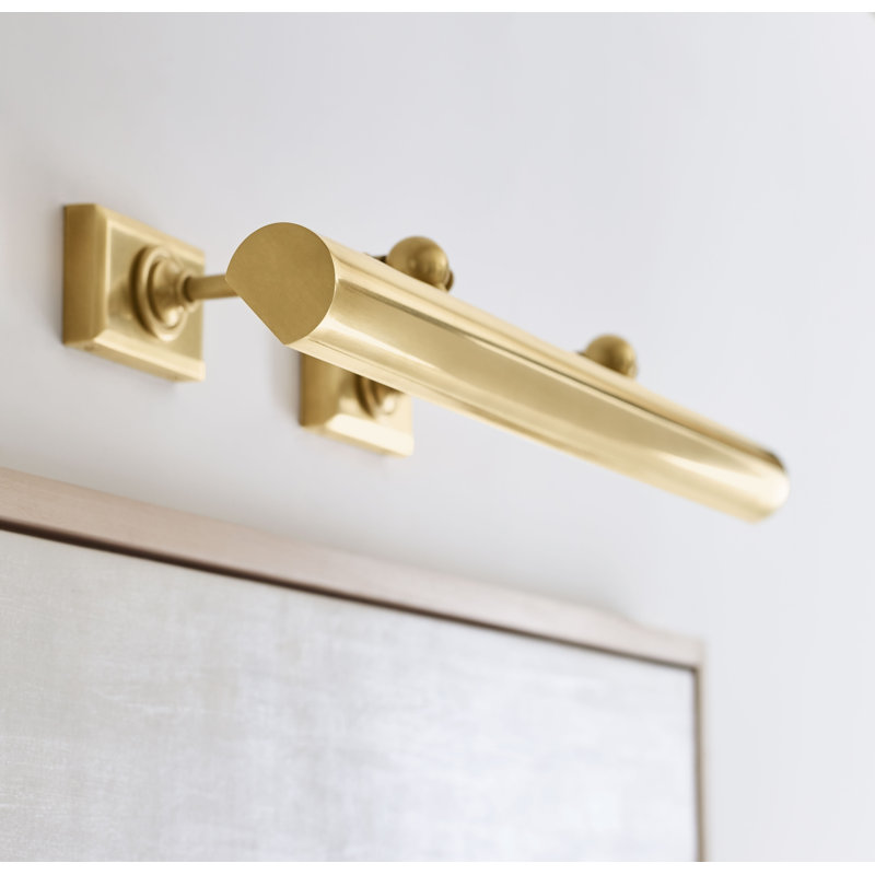 Chapman & Myers 24" Cabinet Maker's Picture Light, Antique Brass