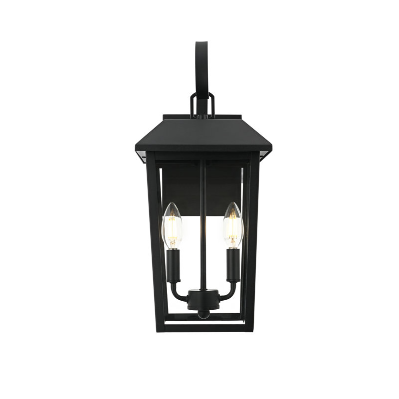 Nilles 8 inch Outdoor Wall Sconce in Black