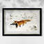 Renard dans un paysage enneigé (Räv i snölandskap), 1900 - Bruno Liljefors - Estampe encadrée sur mesure-308150915-308150928-308150930