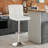 Vegan Leather Swivel Adjustable Height Bar Stool Set, 8 Barstools-107167924-134155460