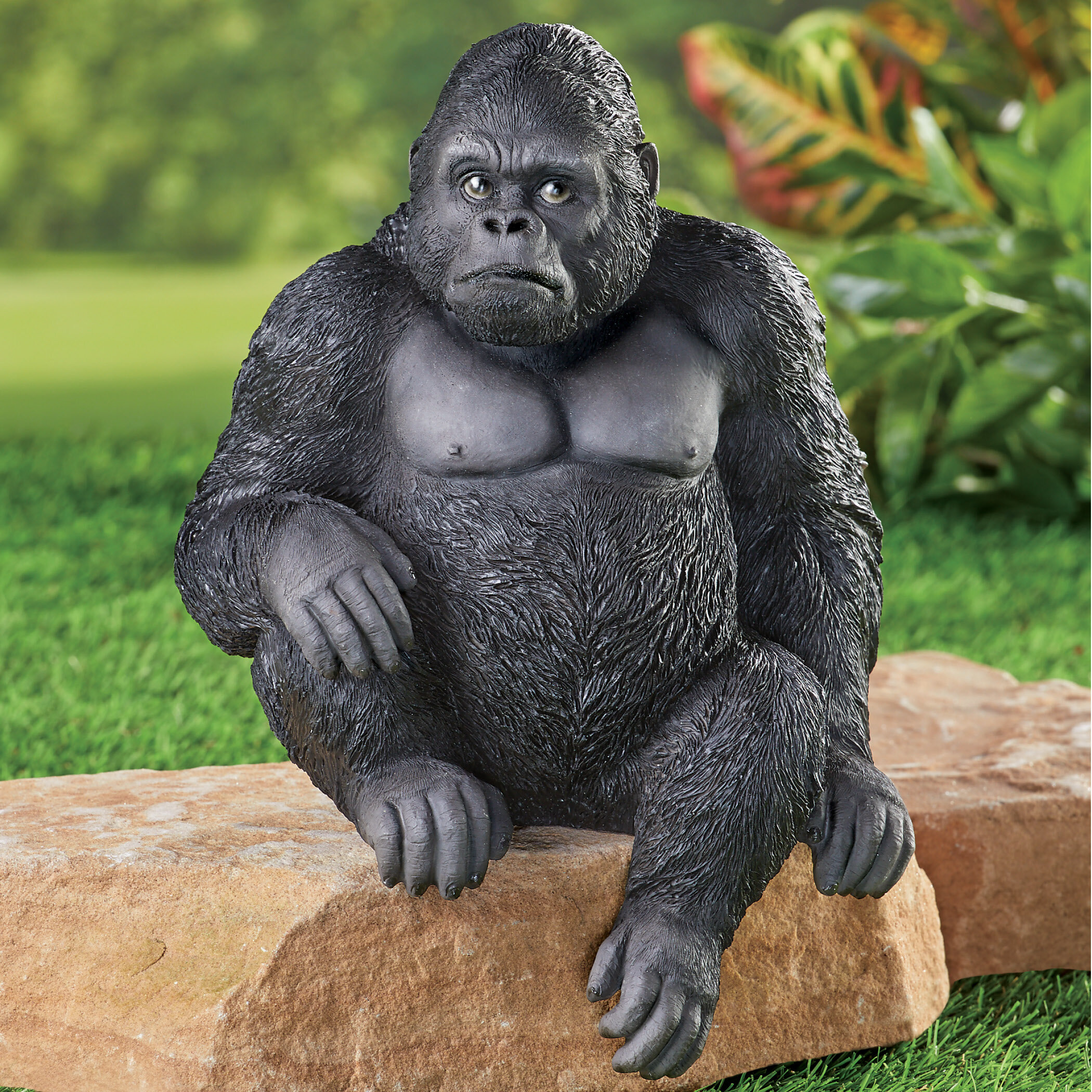 Senora Gorillas Animals Garden Statue