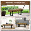 Le banc de jardin