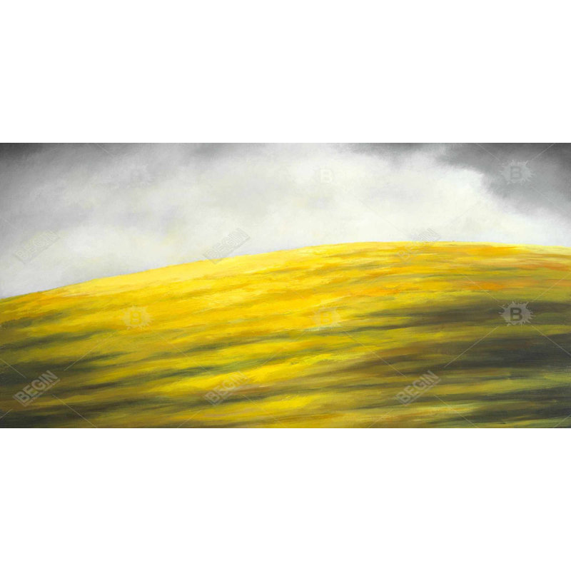 Yellow hill - 15.75"x31.50" Desk mat