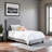 Maura Upholstered Polyester, Twin Platform Bed in Gray Finish, 53.04'' H X 42.71'' W X 79.3'' L-172603167