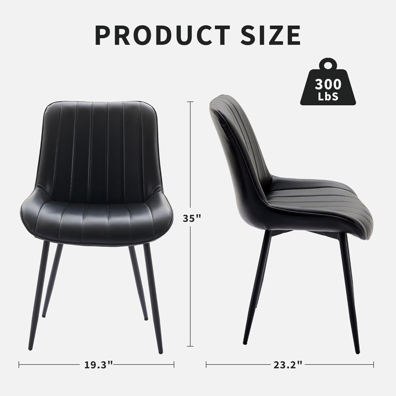 Upholstered Accent Chair, Black