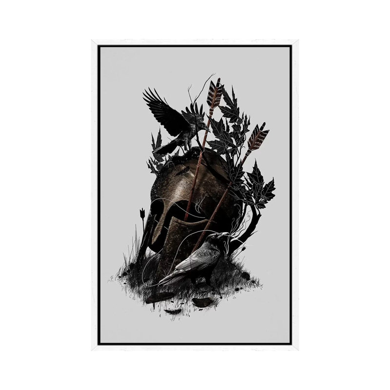Legends Fall by Nicebleed - Print on Canvas, White Framed, 66.04cm H x 45.72cm W x 3.81cm D