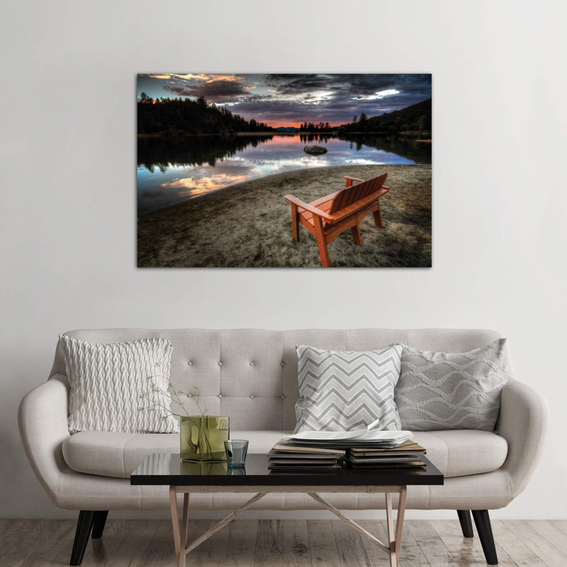 A Bench With A View by Bob Larson - Print on Canvas, 66.04 cm H x 45.72 cm W x 1.91 cm D, Wrapped Canvas
