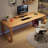 Burlywood rectangular solid wood desk-560817070
