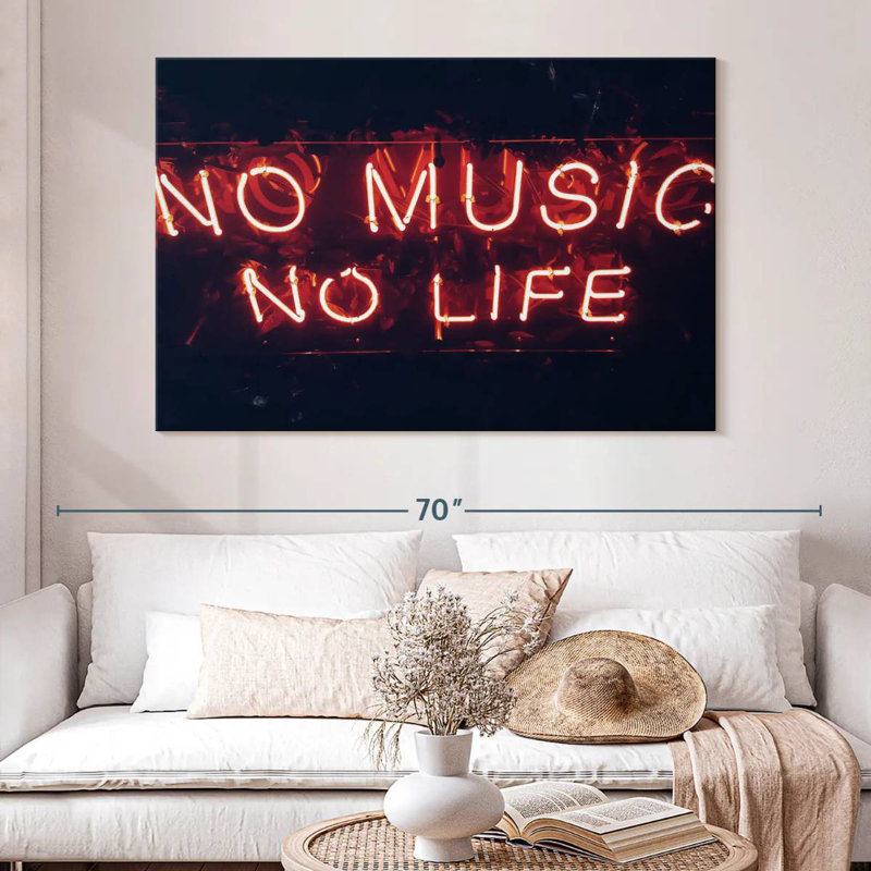 Tergel No Music No Life, H 34 po x l 51 po