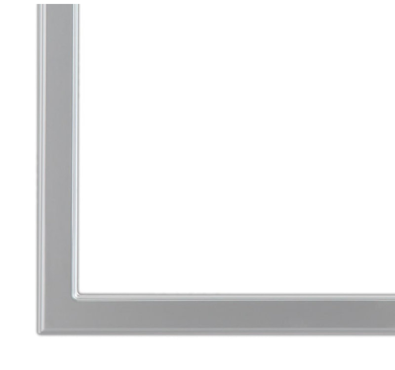 Miroir pleine longueur moderne et contemporain biseauté, Jet argenté