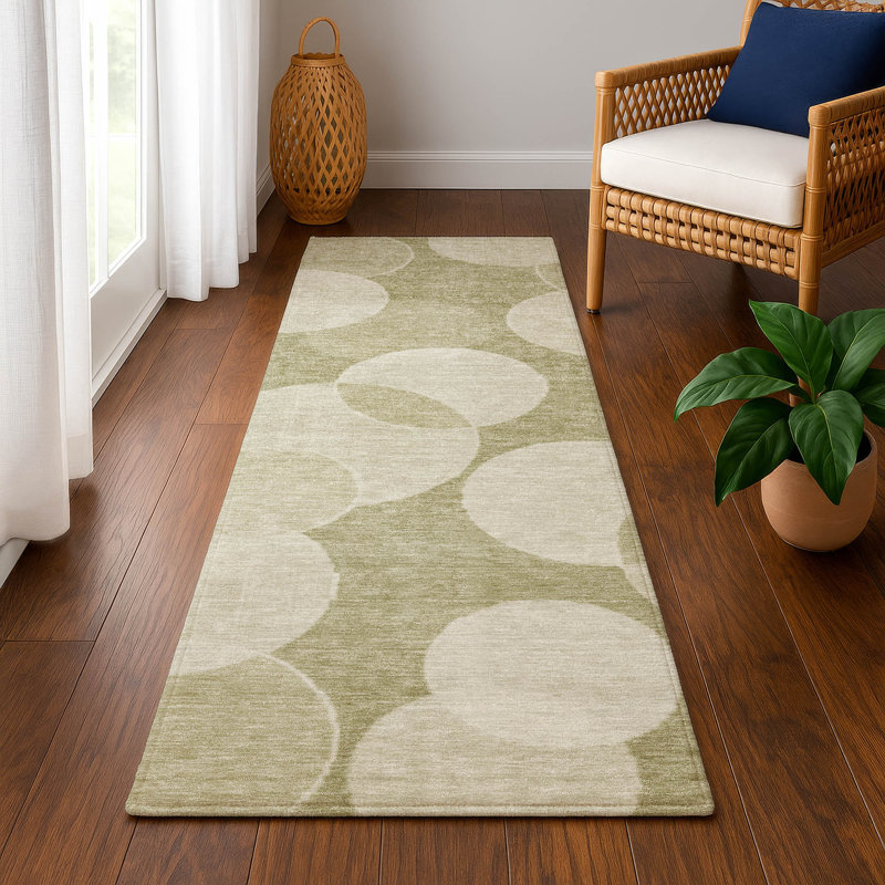 Premium Machine Washable Lubbers AMF1751 Geometric Rug, Runner 2'3" x 7'6"