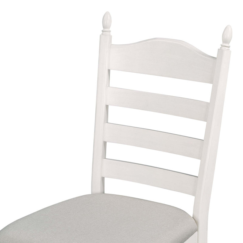 Ensemble de table de salle à manger 5 pièces Retro, Blanc cassé