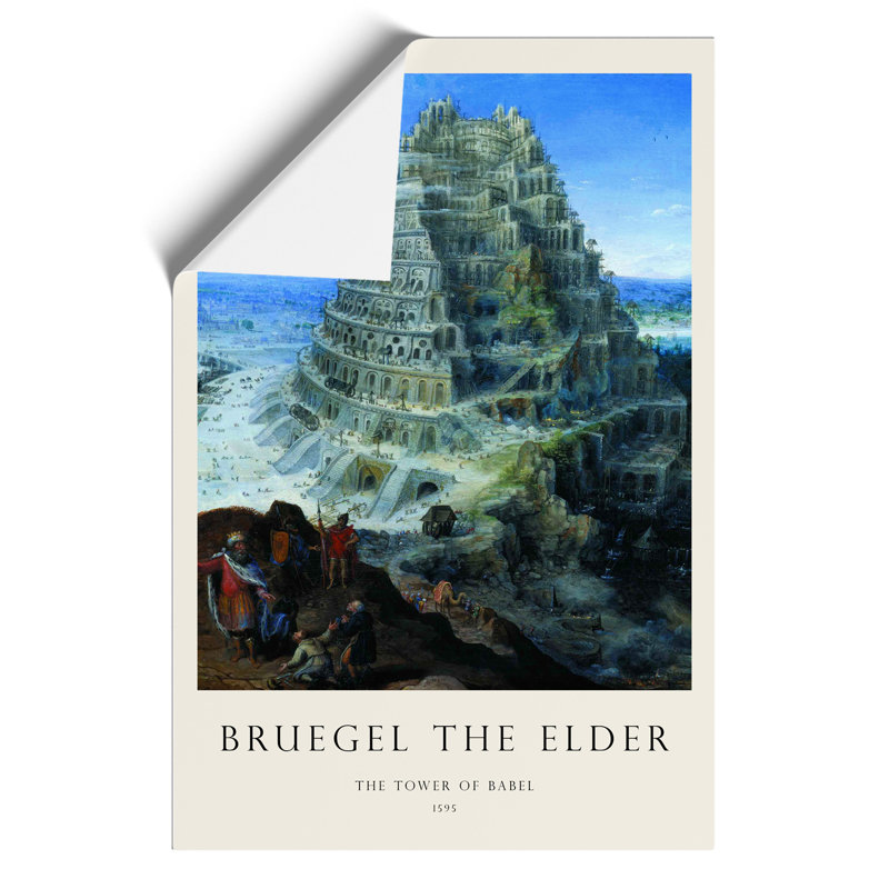 Babel Print by Pieter Bruegel The Elder - Frameless Print, 42cm H x 30cm W x 0.1cm D