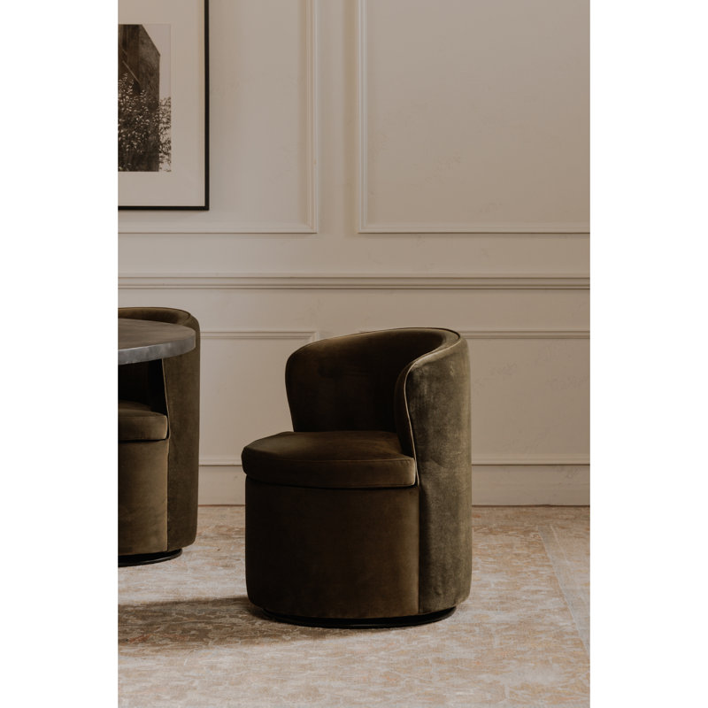 Chaise pivotante Dane avoine, Vert