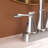 4 Inch 2 Handle Centerset Bathroom Faucet,With Pop Up Drain And 2 Water Supply Lines,Brushed Nickel