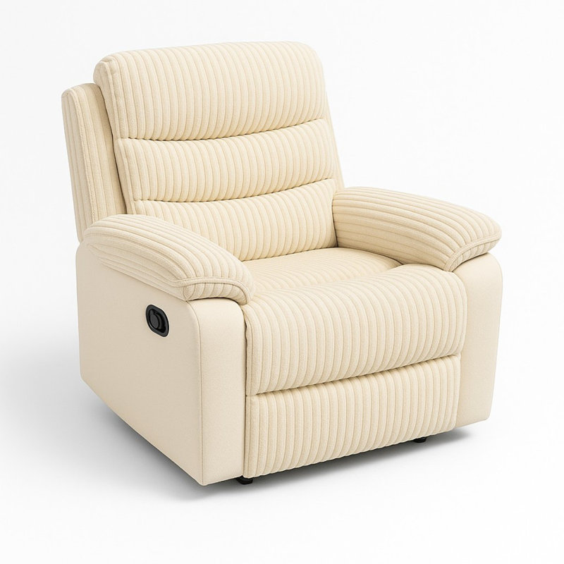 Fauteuil inclinable Romilly, crème