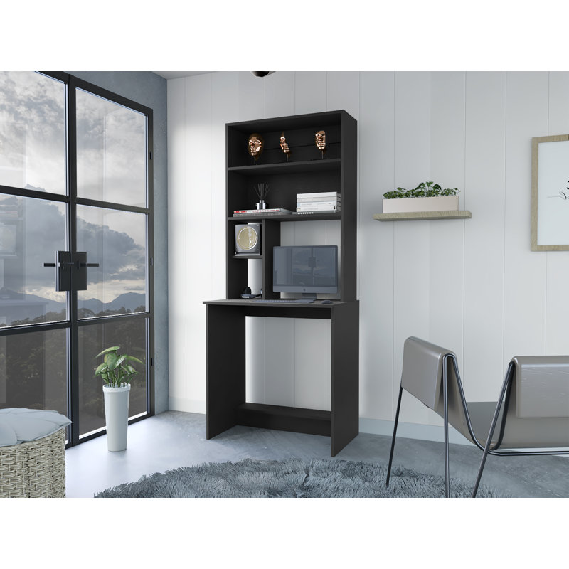 Bureau avec rehausse Jex, Noir