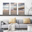 Parmi l'herbe de mer - ensemble de 3 reproductions de photos sur toile tendue-2136277789