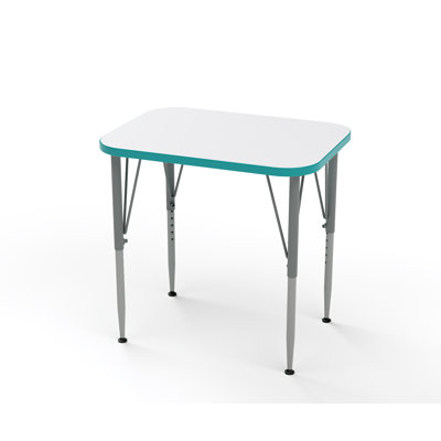 Table de bureau d'école en stratifié Versa avec pieds réglables en hauteur