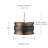 4 - Light Dimmable Drum Chandelier