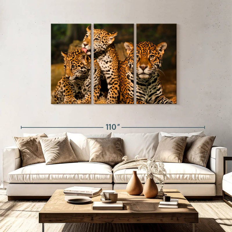 Jaguar Tribe, 48" H x 74" W