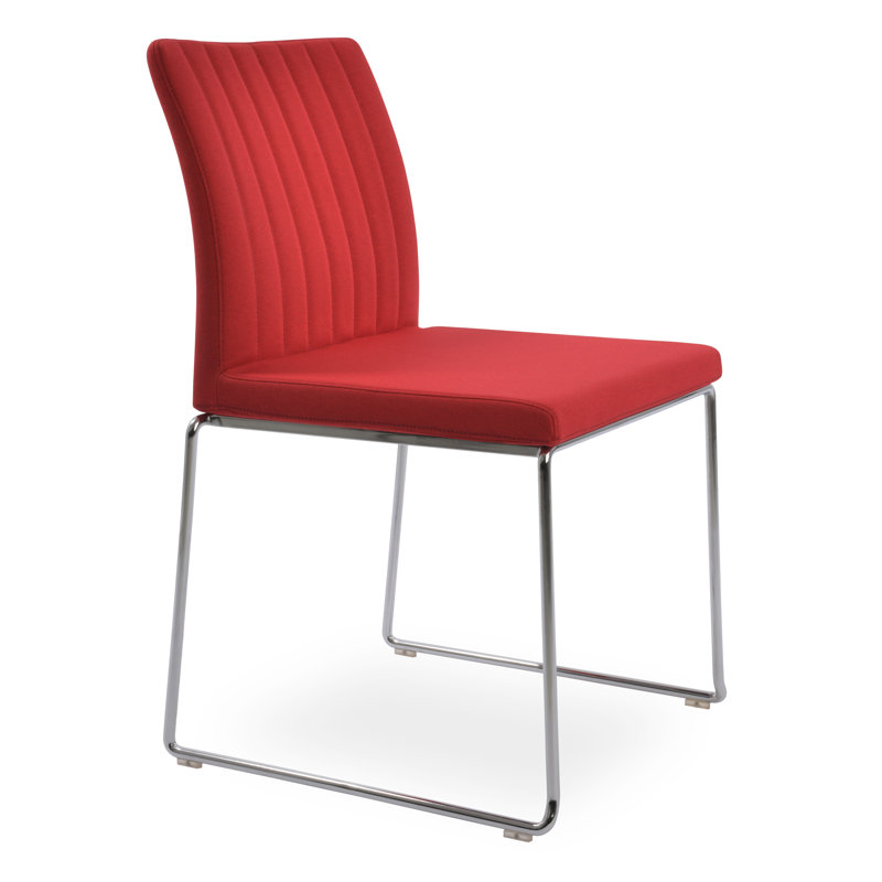 Chaise de salle à manger Zeyno, Chrome