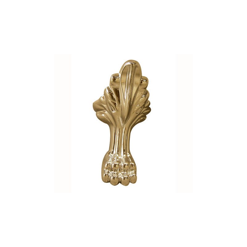 17.25" Acrylic Tub Foot, Polished Brass