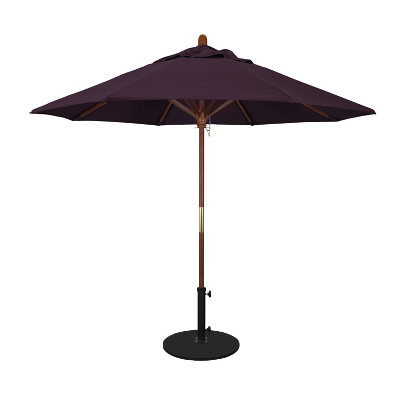Parasol de marché octogonal 9 'x 9' Manford Austerio, Performance mauve