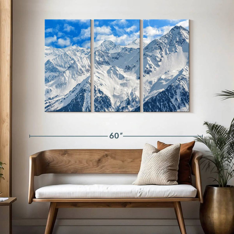 Snowy Mountain Alps, 32" H x 50" W