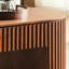 Table basse ovale marron avec tiroir, 131 cm (51,47 pouces), pièce maîtresse du salon, décoration moderne et élégante adaptée aux petits espaces.