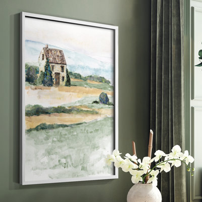 «On The Countryside I», reproduction encadrée - bois massif